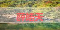 薛皓天的名字解释-寓意-含义,薛皓天名字的总评